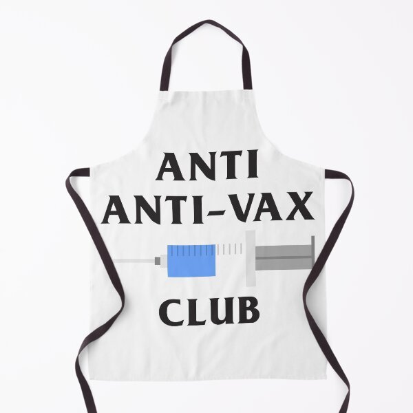 Item preview, Anti anti-vax club (in black) designed and sold by ItsMemeMachine.