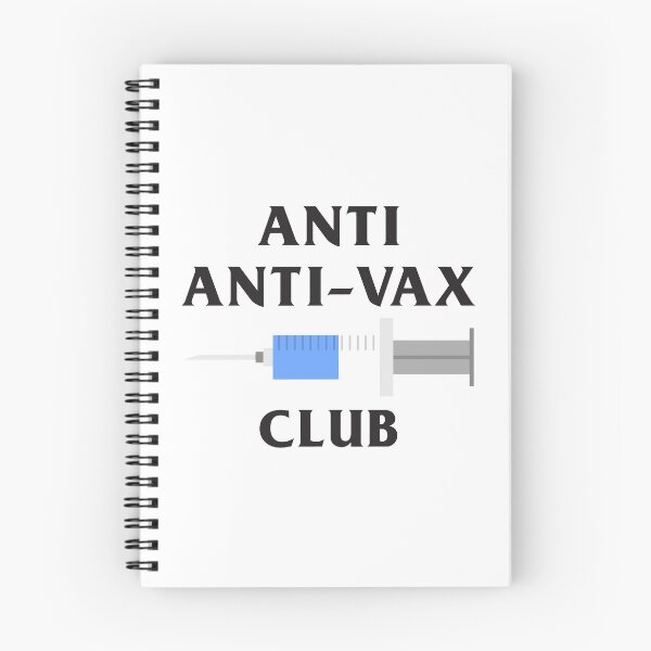Artikelvorschau, Anti-Anti-Vax-Club (in schwarz) entworfen und verkauft von ItsMemeMachine.