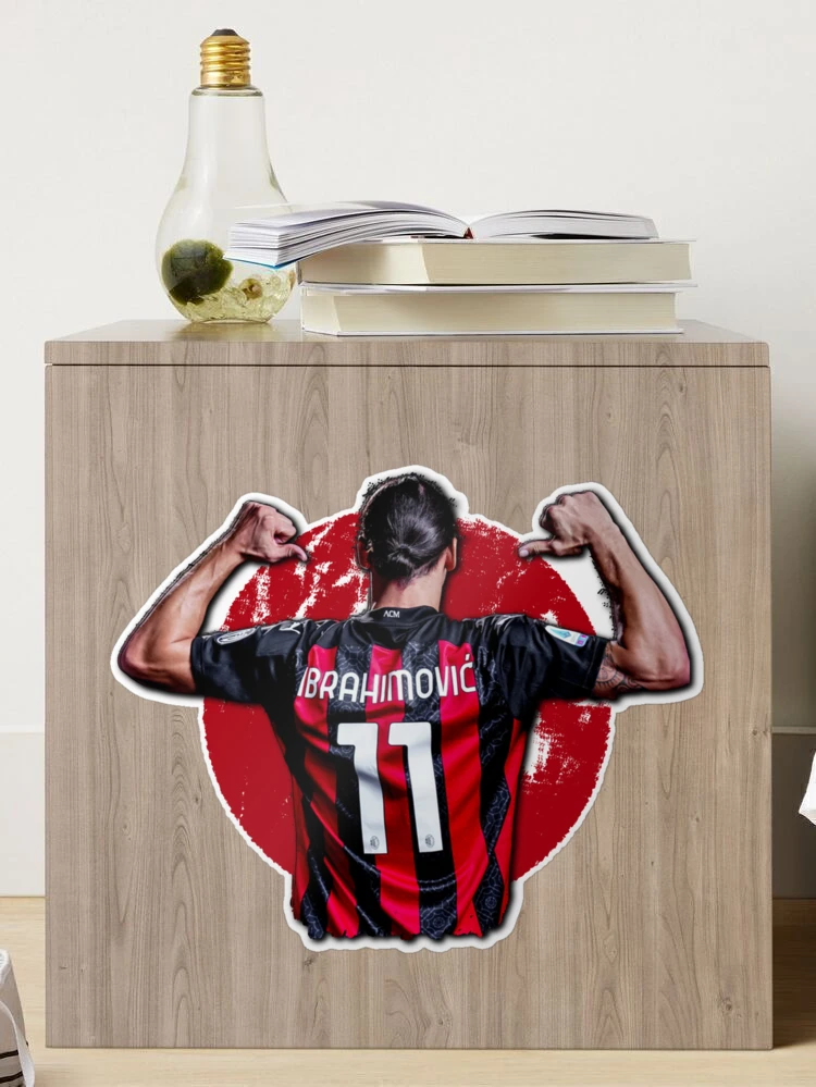 Cuscino quadrato Zlatan Ibrahimovic Milan idolo Rosso idea regalo