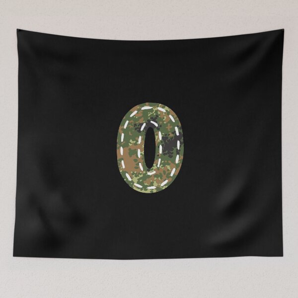Item preview, 0 number camouflage stain Bundeswehr sewn designed and sold by GeogDesigns.