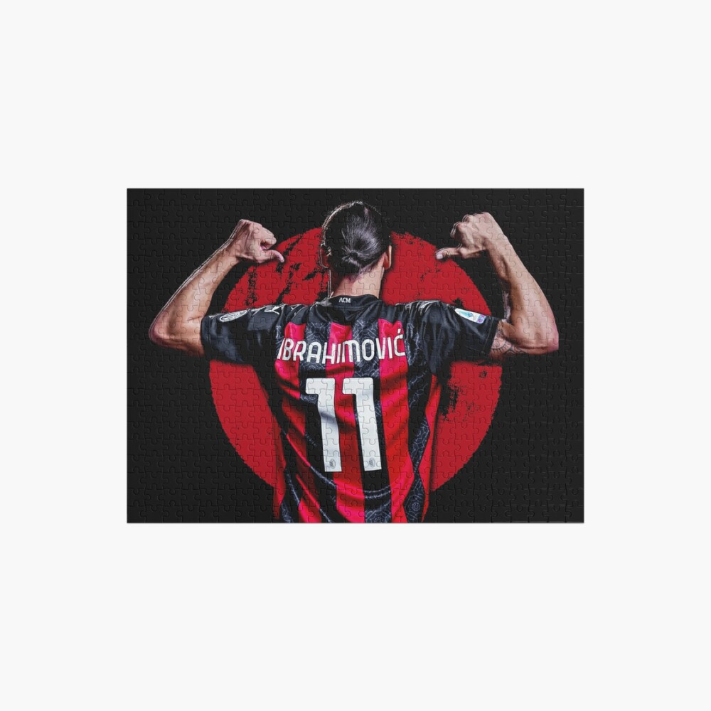 Zlatan Ibrahimovic Legend AC Milan Outfit Jigsaw Puzzle by Patel