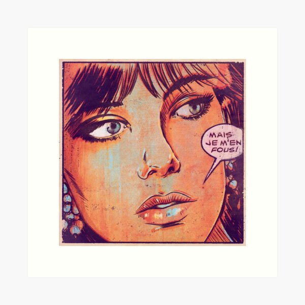 Jane Doesn't Care Art Print