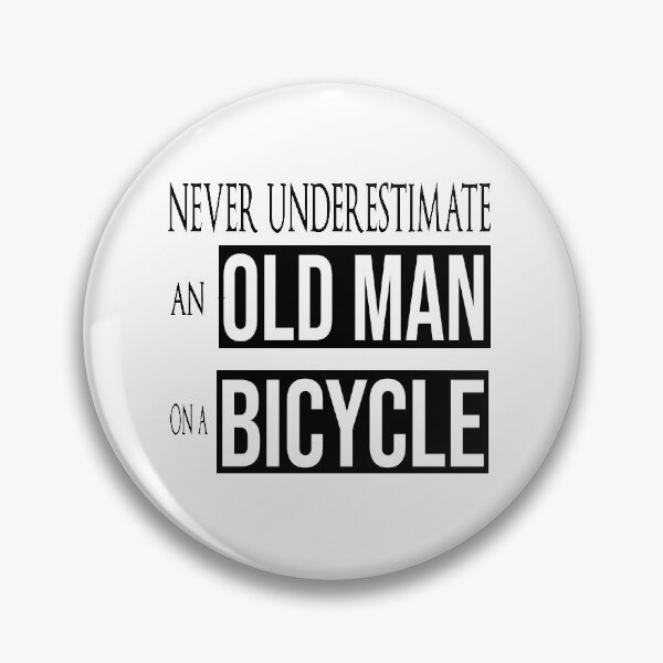 Item preview, Never Underestimate An Old Man On A Bicycle designed and sold by jamwind.