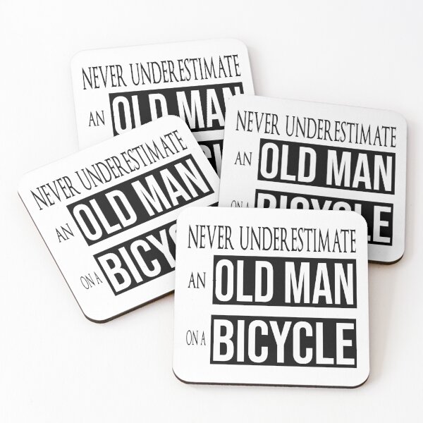 Item preview, Never Underestimate An Old Man On A Bicycle designed and sold by jamwind.
