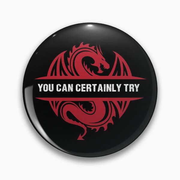 Item preview, You Can Certainly Try - Vintage Red Dragon designed and sold by SuperUberLame.