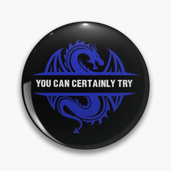 Item preview, You Can Certainly Try - Vintage Blue Dragon designed and sold by SuperUberLame.