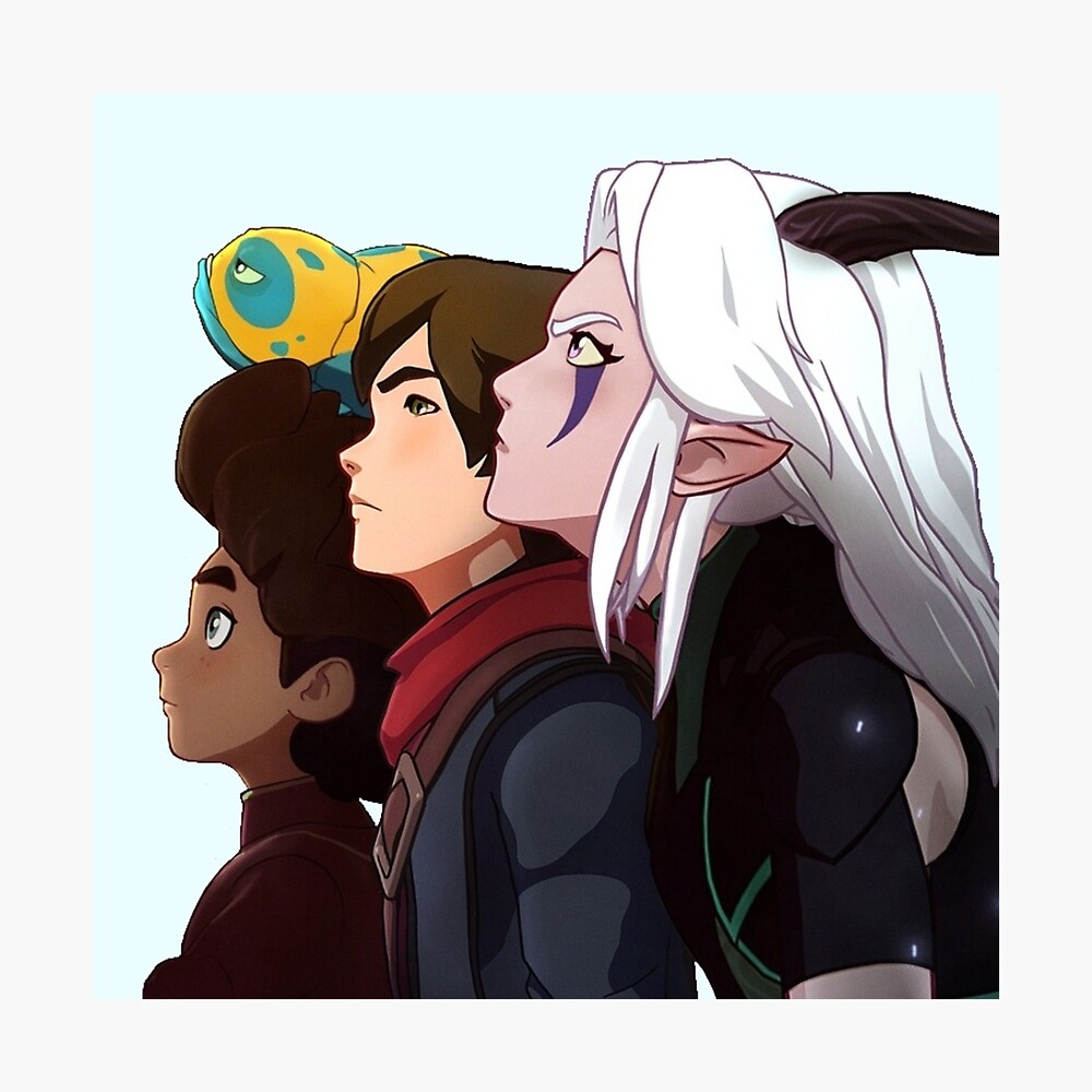 The Dragon Prince - Rayla, Callum and Ezran 