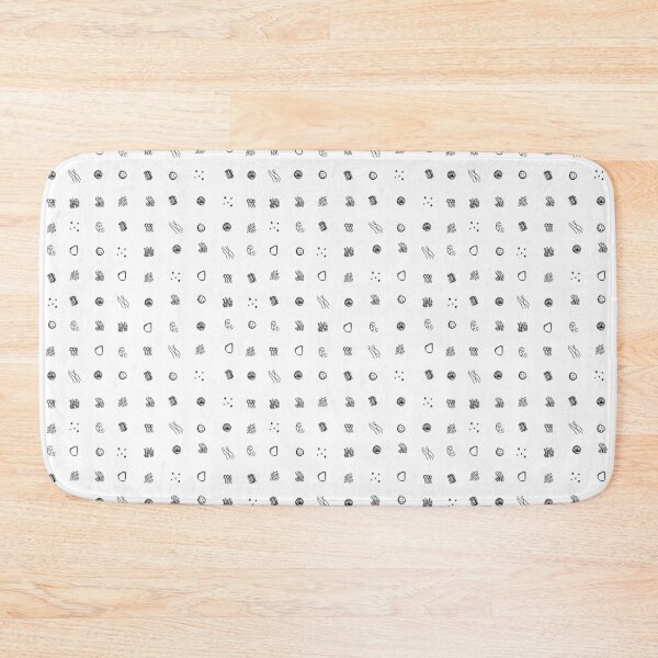 Item preview, Ditsy Organelles - Black on White designed and sold by Hodgepodge Bricolage.