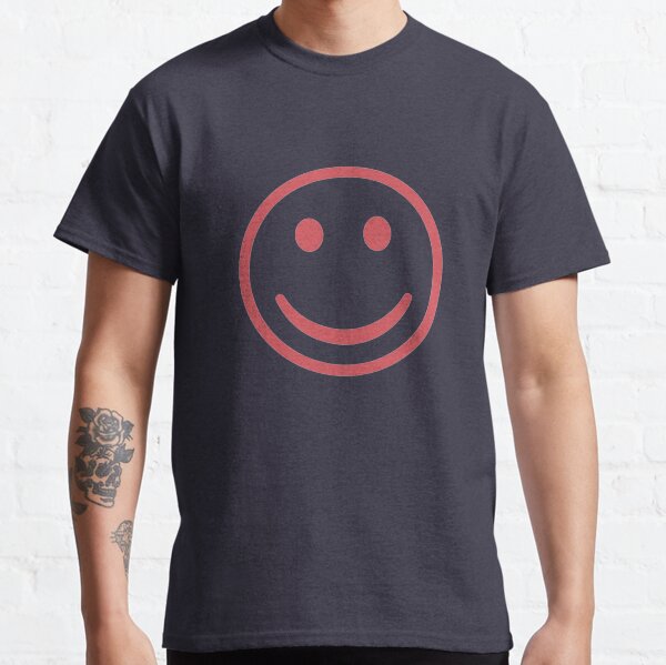 Pink Smiley face Classic T-Shirt