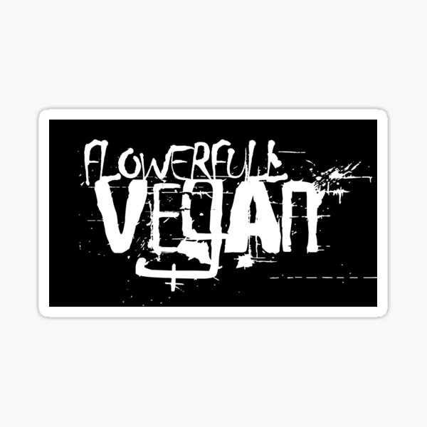 Flowerfull Vegan Sticker