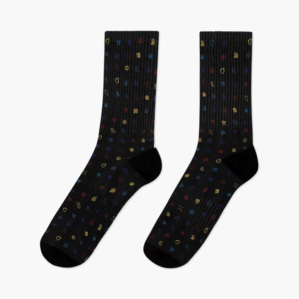 Item preview, Ditsy Organelles - Color on Black designed and sold by Hodgepodge Bricolage.