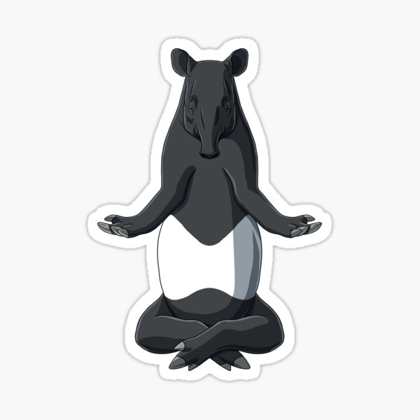 Item preview, Tapir meditando designed and sold by alwe-designs.