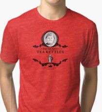 Patmores Tea Kettles - Downton Abbey Industries Tri-blend T-Shirt