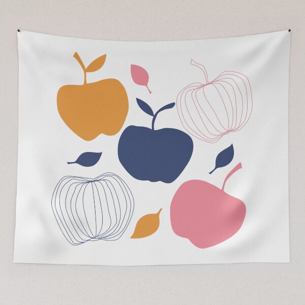 Item preview, Modern Abstract Apple Drawing  designed and sold by Dollfacedesign.