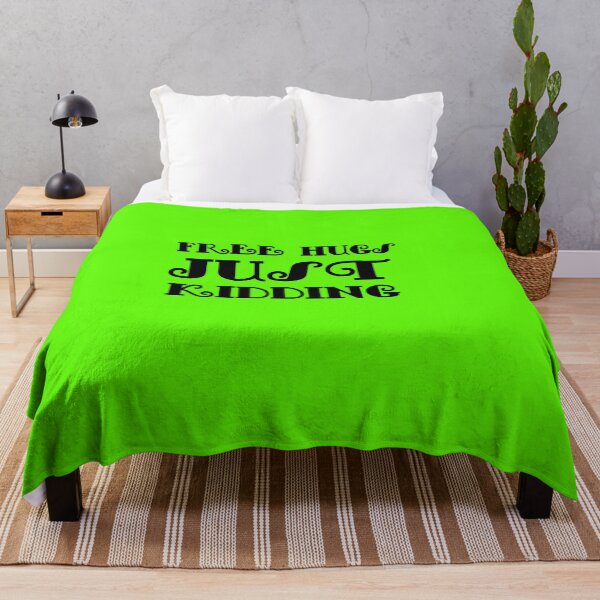 Item preview, Free Hugs Just Kidding Green designed and sold by DamaliePierre.