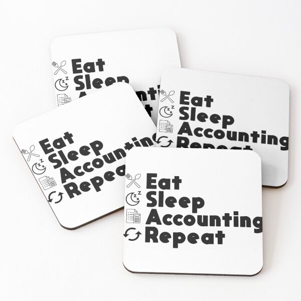 Item preview, Eat Sleep Accounting Repeat - Funny Accounting Gift designed and sold by Eddyed.