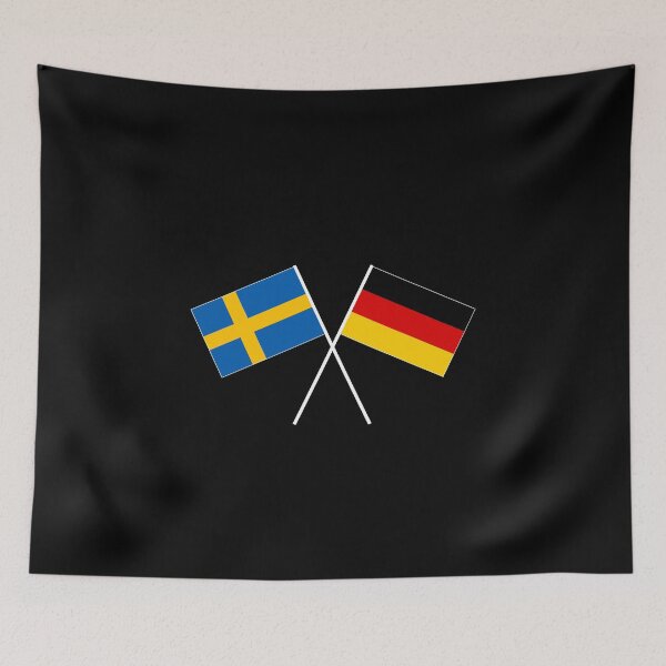 Item preview, German-Swedish friendship flag flag designed and sold by GeogDesigns.