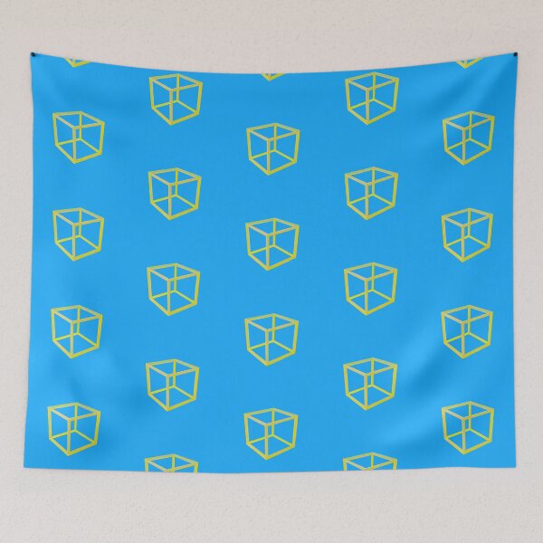 Item preview, Yellow 3D Cube Geometric Pattern designed and sold by bradm50.