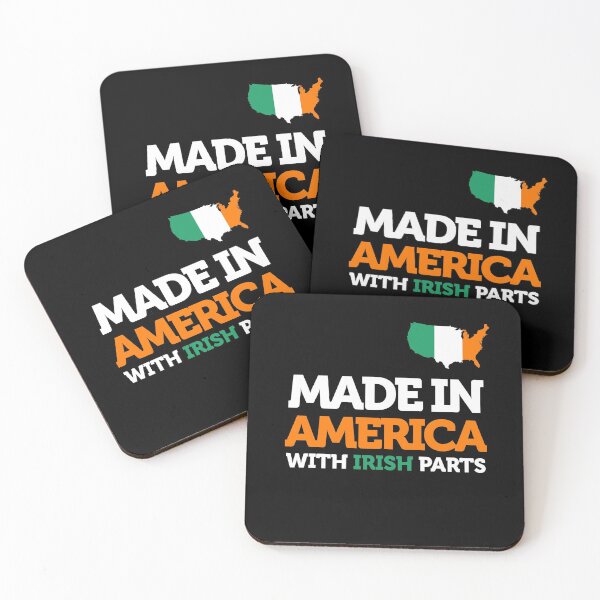 Item preview, Made in America with Irish Parts Amazing Irish Heritage Fun designed and sold by smartrocket.