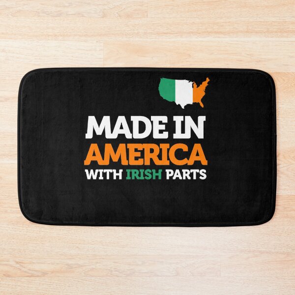 Item preview, Made in America with Irish Parts Amazing Irish Heritage Fun designed and sold by smartrocket.