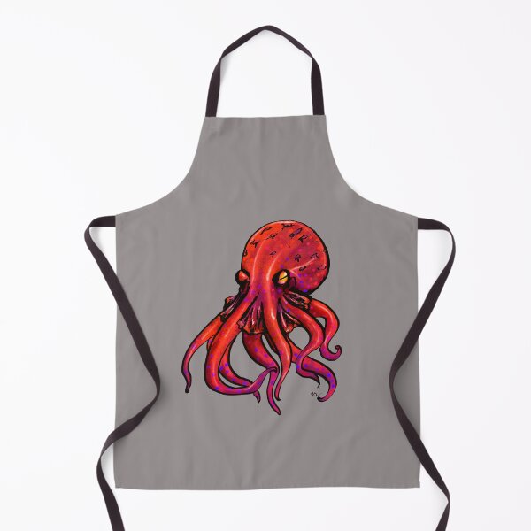 Item preview, Enhanced Octopus Red designed and sold by Salem Scribbles.