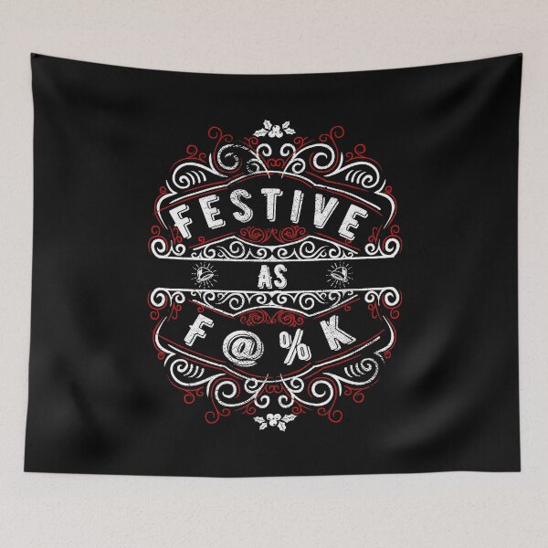 Item preview, Ugly Christmas Plaid Festive as f@%k - Theme Holiday Season designed and sold by AJ DESIGN.