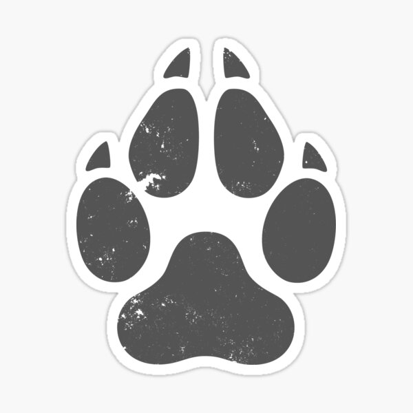 Wolf Paw Stickers Redbubble