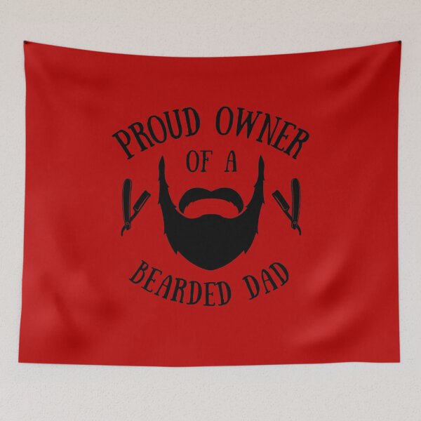 Item preview, Proud Owner Of A Bearded Dad Dark designed and sold by Web CreationsNL.