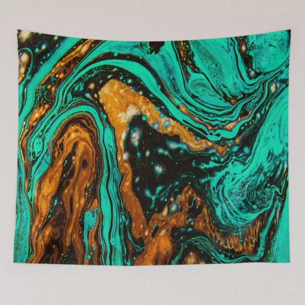 Item preview, Hydro Dipped Teal Autumn designed and sold by ArtRoomOregon.