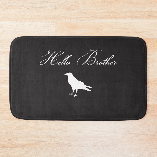 Item preview,  Hello Brother - cool Font - large Crow (white) designed and sold by Millenial Designs.