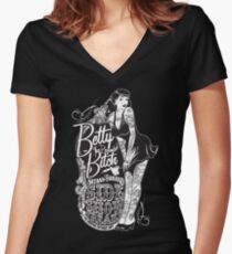 Side Show Freaks - Betty Bitch Women's Fitted V-Neck T-Shirt
