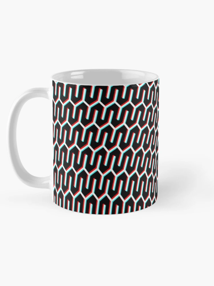 Thumbnail 5 of 6, Coffee Mug, 90s S Wave Pattern (3D) [Roufxis-Rb] designed and sold by RoufXis.
