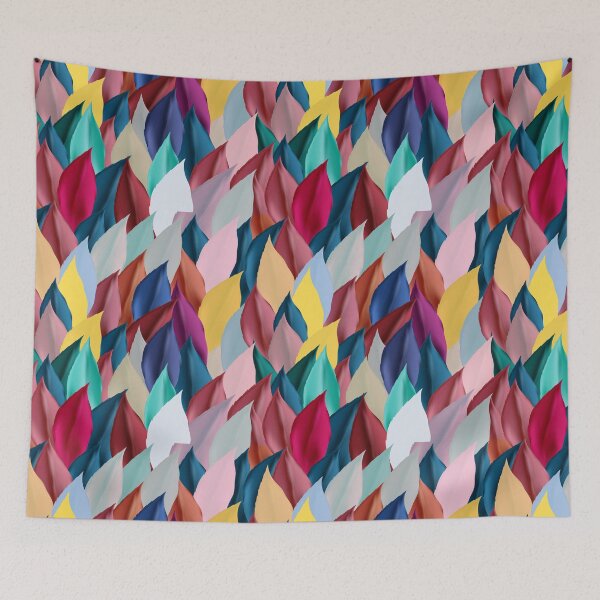 Item preview, Floral pattern colorful leaves designed and sold by 2411.