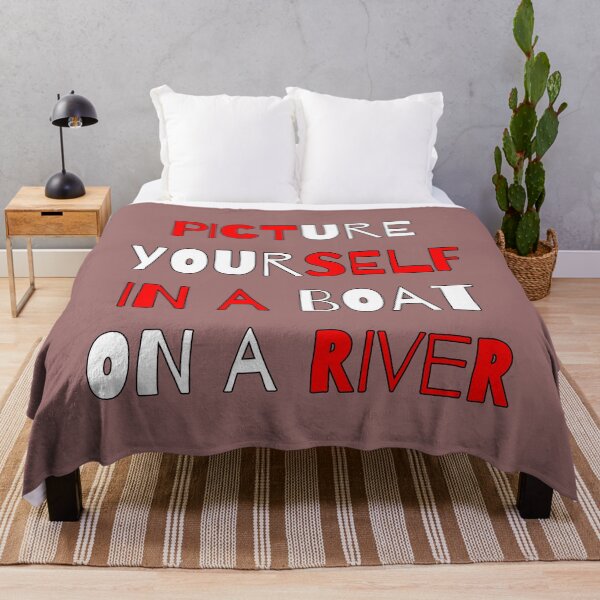 Item preview, Picture Yourself in a Boat On a River - Lucy In the Sky With Diamonds designed and sold by QuotesDogma.