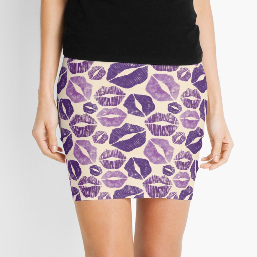 Purple Kisses Mini Skirt
