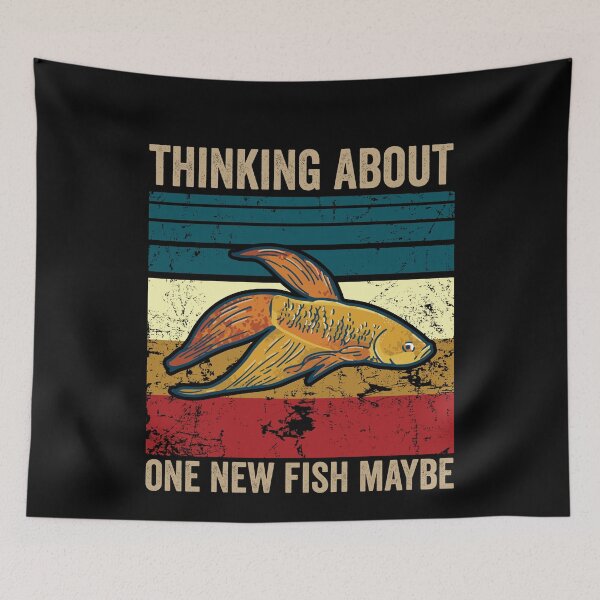 Item preview, VINTAGE THINKING ABOUT ONE NEW FISH MAYBE designed and sold by noahs-shop.