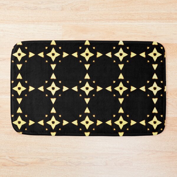 Item preview, Yellow & black star repeat pattern. designed and sold by Anne Huth.