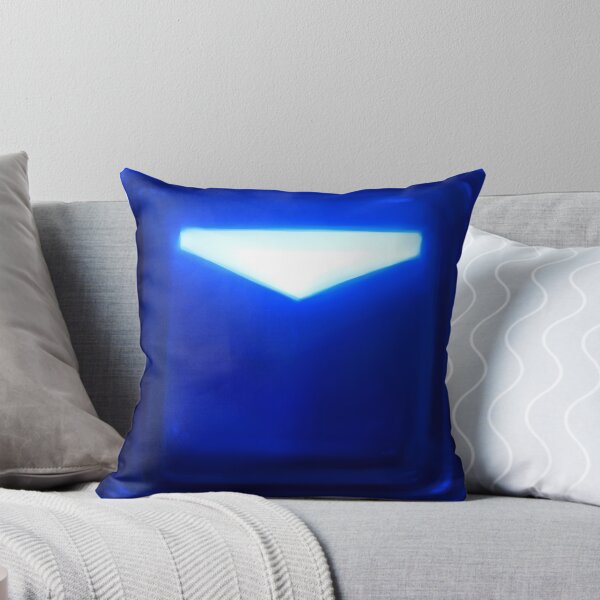Item preview, Beat Saber Blue Block Throw Pillow Cover  designed and sold by JessySketches.