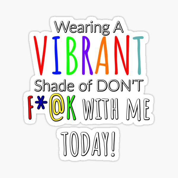Vibrant Vibe Sticker