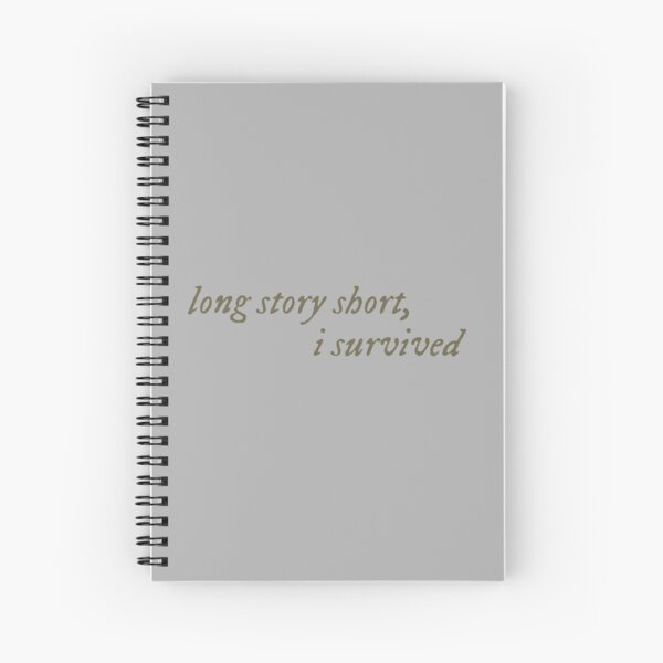 longue histoire courte Taylor Swift Cahier à spirale