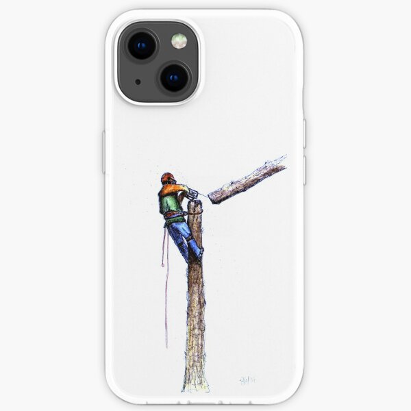 Arborist Tree Surgeon Lumberjack Logger chainsaw iPhone Flexible Hülle