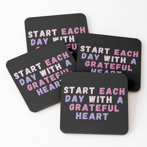 Item preview, START EACH DAY WITH A GRATEFUL HEART designed and sold by BrownGirlMantra.