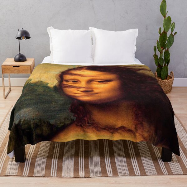 Item preview, Funny Mona Lisa wind in hair designed and sold by Timegraf.