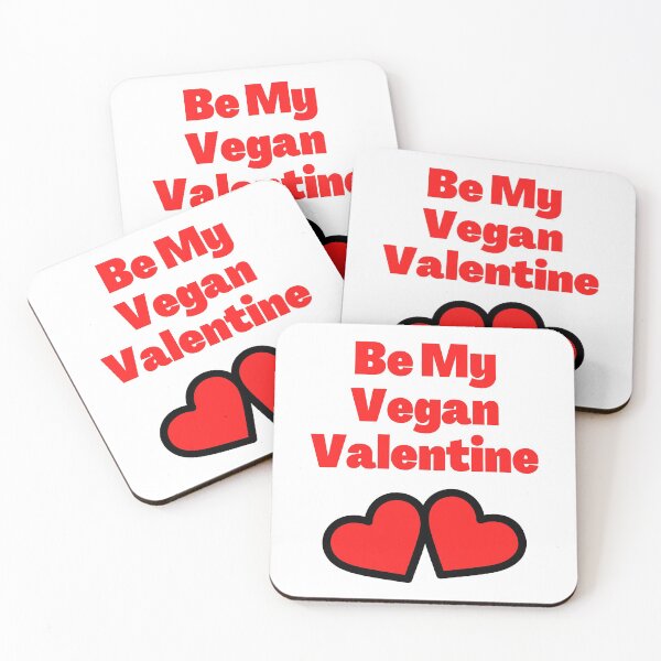 Item preview, Be My Vegan Valentine, Red Hearts Vegantine designed and sold by WhimsicaliTee.