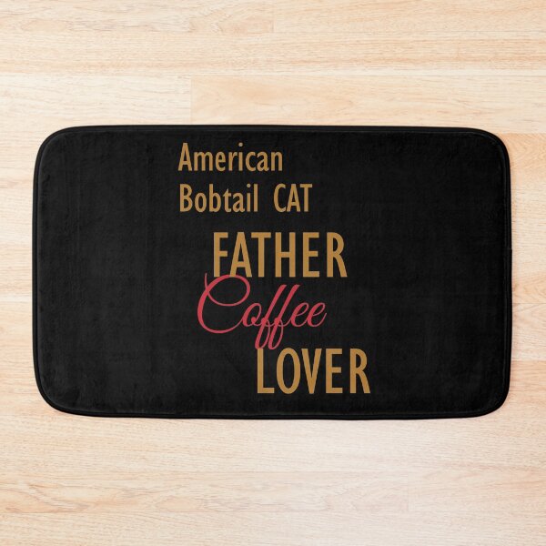 Item preview, American Bobtail  CAT Father Coffee Lover. The perfect clothes and stickers for cat and coffee lovers designed and sold by amrmab.