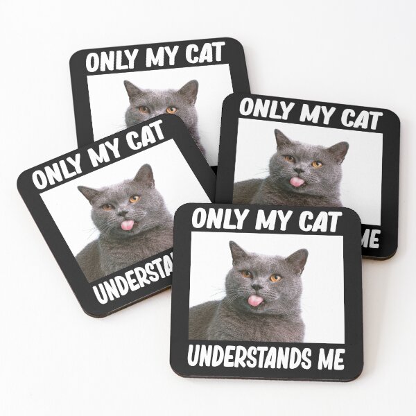 Item preview, only my cat understands me cat lover designed and sold by alaechamlal.