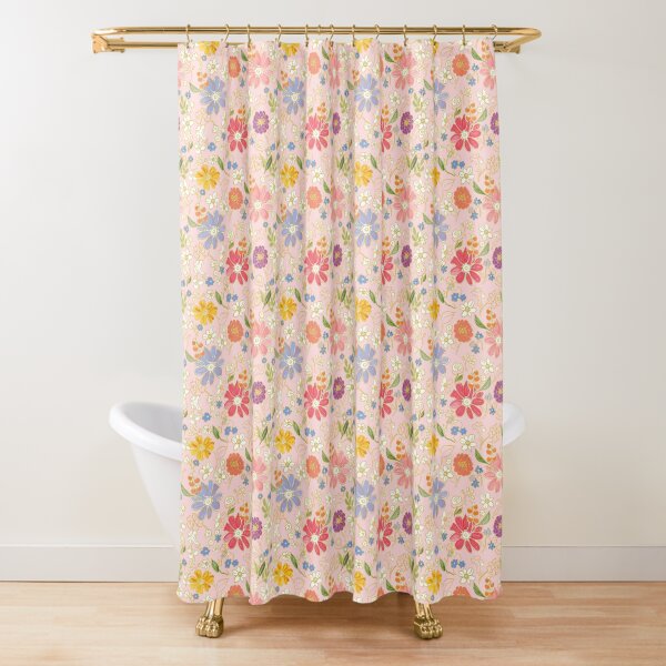 Spring awakening rosebud Shower Curtain