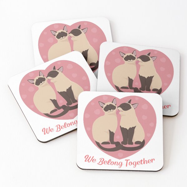 Item preview,  Cute Siamese Cats - We Belong Together designed and sold by BitsndPieces.