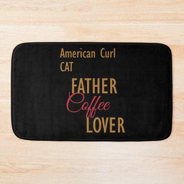Item preview, American Curl CAT Father Coffee Lover. The perfect clothes and stickers for cat and coffee lovers designed and sold by amrmab.