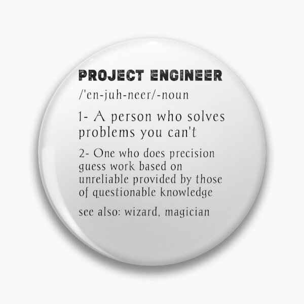 Item preview, Project Engineer Definition,funny project management gift  designed and sold by Essakhi12.